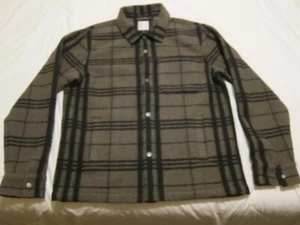 Vuori BALLARD Shirt Jacket - DARK GREEN / BLACK - Size MEDIUM - Picture 1 of 12