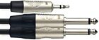 Stagg 10ft. N Series Y Cable - Stereo Mini Plug / 2 x Mono Plug