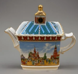 Vtg Sadler Red Square Russian Collection Historical Series Golden Dolphin Teapot - Picture 1 of 6