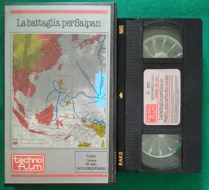 Vhs La Battaglia Per Saipan Film Ita Documentario Techno Film Videocassetta(V125 - Foto 1 di 1