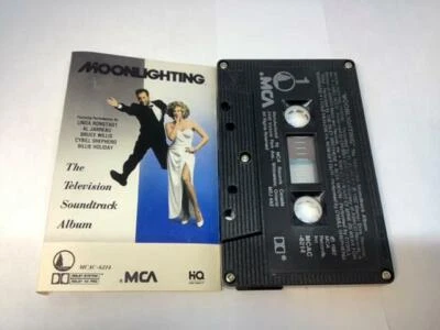 MOONLIGHTING Audio Cassette Tape THE TELEVISION SOUNDTRACK ALBUM 1987 MCAC-6214 - Image 1 of 4