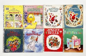 ThriftCHI ~ (8) Vintage Little Golden Books - Santa's Toy Show, Jingle Bells + + - Bild 1 von 12
