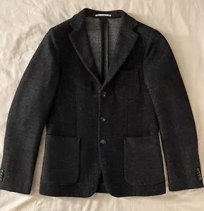 Scotch & Soda Woll-Sakko Blazer Gr. S 46 schwarz strukturiert Pfeffer Salz Wolle - Bild 1 von 11