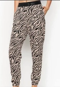 Victoria's Secret Zebradruck Jogger Größe Medium Neu mit Etikett - Bild 1 von 7