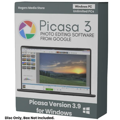Picasa 3.9 Photo Editing & Management Software for Windows Picture Album Manager - Image 1 of 4