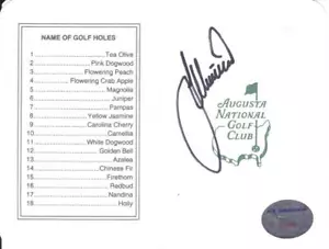 LEE WESTWOOD Signed Augusta Masters Scorecard ALA F10163 - Picture 1 of 1