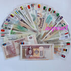 Lots 52 World Banknotes Different 28 Countries Foreign Paper Money Collections