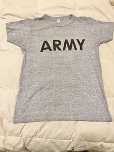 VTG Champion US Army PT Shirt Men’s Small Gray Made In USA Single Stitch 80’s - Picture 1 of 3