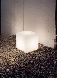 Lampada Tavolino cubo luminoso 1 luce LUNA ideal Lux 30 Cm Interno Esterno Cavo - Imagen 1 de 5