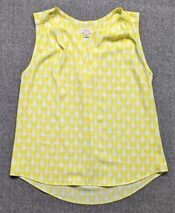 Pixley Pullover V Neck Top Long Sleeve Summer Yellow Women's Size M - Picture 1 of 6
