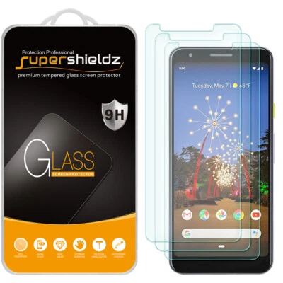 [3-Pack] Supershieldz Tempered Glass Screen Protector for Google Pixel 3a - Image 1 of 4