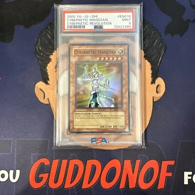 PSA 9 MINT 2005 YU-GI-Oh! Cybernetic Revolution CYBERNETIC MAGICIAN EN016 - Image 1 of 3