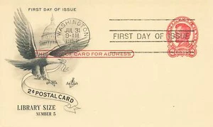 Tarjeta postal Lincoln 1952 First Day Cancel 2 ¢ Sello oficial - Imagen 1 de 2