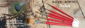 Daler Rowney Dalon Watercolour/Acrylic Brushes Free Postage - Picture 1 of 7