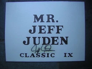 Jeff Juden Autographed 1990's Boston-Peabody Classic Sports Show Table Sign - Picture 1 of 1