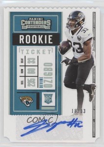 2020 Panini Contenders Ticket Stub /33 Devine Ozigbo #216.1 Rookie Auto RC