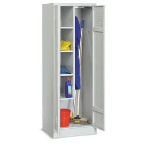 SALE Putzmittelschrank, 1 Doppelabt., 1800x600x500 mm , lichtgrau RAL 7035 - Bild 1 von 1