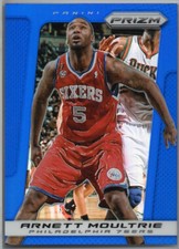 2013-14 Panini Prizm Prizms Blue 76ers Basketball Card #132 Arnett Moultrie