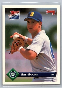 1993 Donruss Rated Rookie RC #188 Bret Boone Seattle Mariners NM-MT - Picture 1 of 2