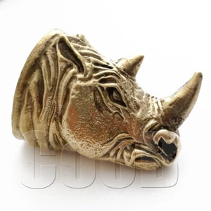 Cuchillo de bronce macizo pomo rinoceronte refuerzo para cuchillos personalizados accesorios de proveedor - Imagen 1 de 4