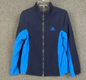 Chaqueta de lana para mujer Zeroxposur L (14-16) con cremallera completa reversible azul gris - Imagen 1 de 12