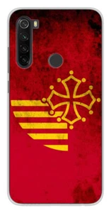 Coque en silicone imprimée compatible Xiaomi Redmi Note 8T Drapeau Languedoc - Imagen 1 de 3