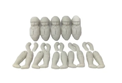 Juego de 5 piezas de policía zorro de porcelana vintage brazos patas cuerpos sin terminar Foto 1 de 4