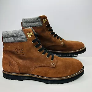 Woolrich Explorer Boots Mens Size 11.5 Brown Suede Waterproof Wool Lined Boots - Picture 1 of 11