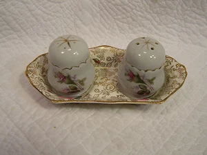 OLD FOLEY JAMES KENT STAFFORDSHIRE ENGLAND CHIMARITA 5769 DAMOND SALT& PEPPER - Picture 1 of 3