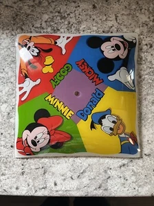 Vintage Disney Ceiling Light Shade Cover 12"×12" With Cap  Mickey Minnie Goofy - Bild 1 von 6
