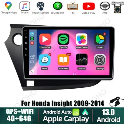 4+64GB Carplay For Honda Insight 2009-2014 Android 13 Car Radio Stereo Navi GPS - Image 1 of 4