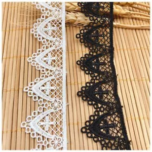 Borde de encaje hueco cinta de flores hágalo usted mismo costura ropa vestido decoración artesanal - Imagen 1 de 6