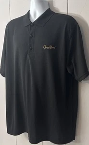 UltraClub Black Crown Royal Golf Polo Shirt Embroidered Logo Mens XL VGUC! - Picture 1 of 5