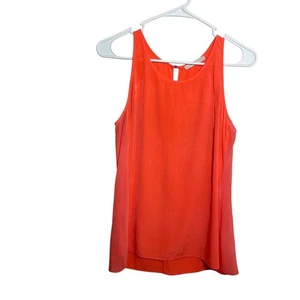 Bobstore Bluse Damen Petite Orange Neon Ärmellos Tank Top Transparent - Bild 1 von 10