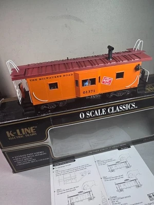 K_LINE K612-1371 Milwaukee Road Smoking Caboose +++++ OB & Paperwork +++++ - Image 1 of 4