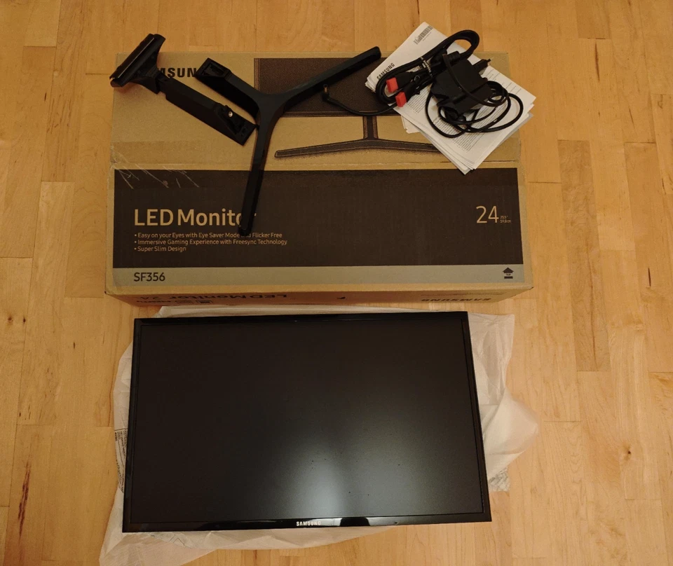 Samsung S24F356FHU Monitor 23,5 Zoll PLS VESA FullHD HDMI Bildschirm - Bild 1 von 4