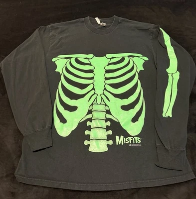 Misfits 1997 Skeleton Bones Graphic Long Sleeve Shirt - Image 1 of 4