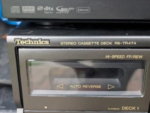 Technics RS-TR 474 Twin Cassette Tape Deck - Spares Or Repair - Picture 1 of 12