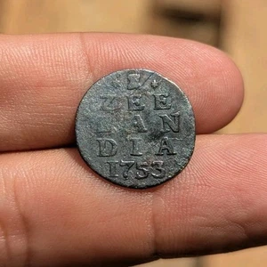 1753 Dutch Netherlands Voc Colonial 2 Stuiver Zeeland Silver Coin_v29 - Picture 1 of 6