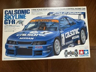 Vintage First Edition Tamiya 1/10 Rc Calsonic Gt-R RC rare in stock - Image 1 of 4
