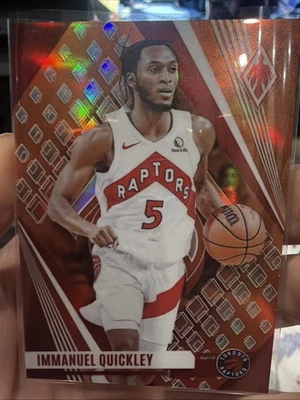 2023-24 Panini Phoenix - Immanuel Quickley #7 Orange /99 Raptors - Image 1 of 3