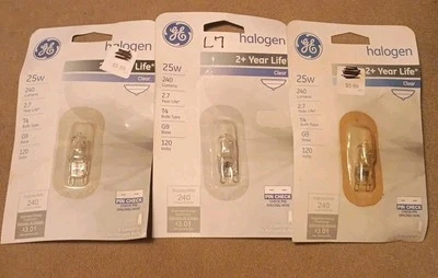 3 GE T4 G9 Base Bulbs - Image 1 of 3
