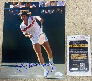 John Mcenroe signed Autogramm Auto 8x10 Foto Tennis JSA COA - Bild 1 von 1