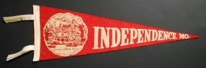 Banderín Independence Missouri fieltro suave 16,5" "Casa Blanca de verano" Harry Truman - Imagen 1 de 4