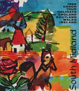 South Midland 1962 Coach Tour Holidays. England, Scotland, Wales, Ireland (Reise - Picture 1 of 1