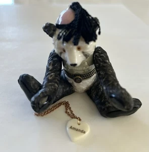 PHB Porcelana Bisagras Articulados Brazos Amanda El Oso Panda Caja de Baratijas con Dije - Imagen 1 de 6