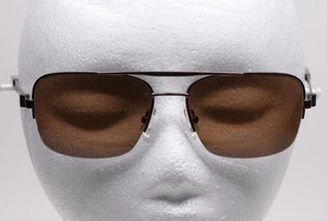 Calvin Klein CK8001S Navigator Aviator Sunglasses Unisex Bronze Shades Sunnies - Picture 1 of 6