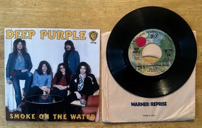 45 7" SP DEEP PURPLE SMOKE IN THE WATER (EDIT VERSION) 1st LABEL - Image 1 of 2
