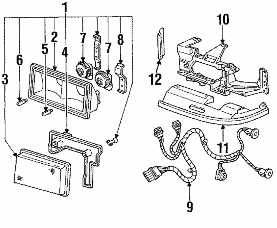 Genuine GM Composite Headlamp 19178392 - Image 1 of 1