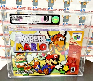 Paper Mario Nintendo N64 1st Print Super SNES New Sealed VGA WATA CGC NES PSA - Picture 1 of 24